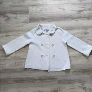 Old Navy White Pea Coat Sweater Jacket  for Women